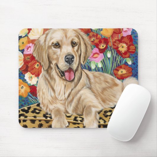 Golden Boy Retriever Mousepad (Mit Mouse)