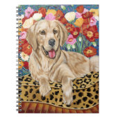 Golden Boy Retriever Notizblock (Vorderseite)