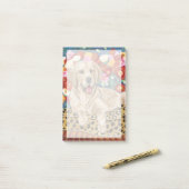 Golden Boy Retriever Post-it Klebezettel (Auf Schreibtisch)