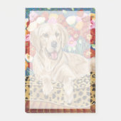 Golden Boy Retriever Post-it Klebezettel (Vorderseite)
