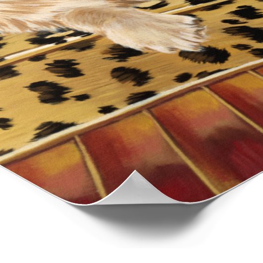 Golden Boy Retriever Poster (Ecke)