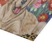 Golden Boy Retriever Schneidebrett (Ecke)