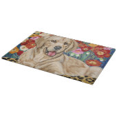 Golden Boy Retriever Schneidebrett (Ecke)