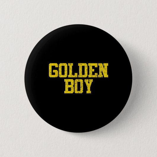 Golden Boy Viel Glück Charm Bysketbyll Fortune Button (Vorderseite)