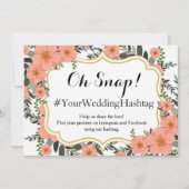 Golden Bracket Wedding Hashtag (Vorderseite)