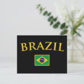Golden Brasilien Postkarte (Stehend Vorderseite)