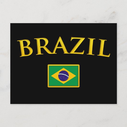 Golden Brasilien Postkarte (Vorderseite)