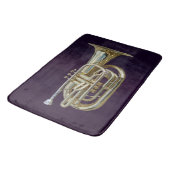 Golden Brass Euphonium Badematte (Schrägansicht)
