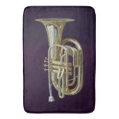 Golden Brass Euphonium Badematte (Vorderseite Vertikal)