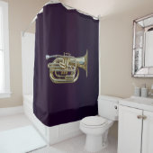 Golden Brass Euphonium Duschvorhang (Beispiel)