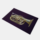 Golden Brass Euphonium Fußmatte (Schrägansicht)