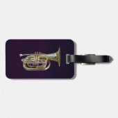 Golden Brass Euphonium Gepäckanhänger (Rückseite horizontal)
