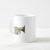Golden Brass Euphonium Kaffeetasse (Vorderseite Links)