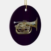 Golden Brass Euphonium Keramik Ornament (Rechts)