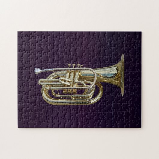 Golden Brass Euphonium Puzzle (Horizontal)