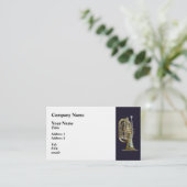 Golden Brass Euphonium Visitenkarte (Stehend Vorderseite)
