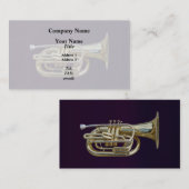 Golden Brass Euphonium Visitenkarte (Vorne/Hinten)