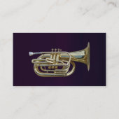 Golden Brass Euphonium Visitenkarte (Rückseite)