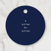 Golden Brass Infinity Hearts Geschenkanhänger (Rückseite)