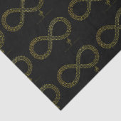 Golden Brass Infinity Hearts Seidenpapier (Detail)