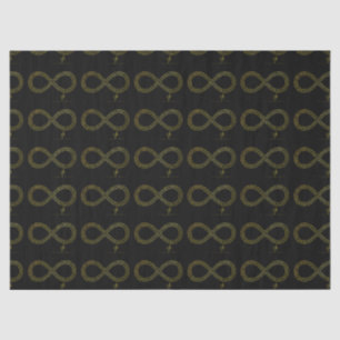 Golden Brass Infinity Hearts Seidenpapier