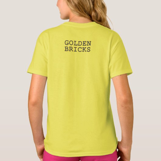 Golden Bricks - Kid T - Shirt - Wettbewerbsfarbe (Rückseite)