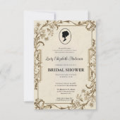 Golden Bridgerton Brautparty Invit Einladung (Vorderseite)