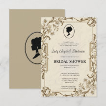 Golden Bridgerton Brautparty Invit