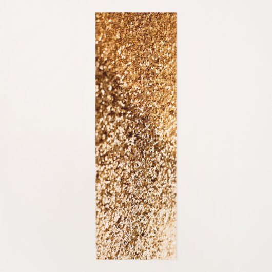 Golden Bright Bokeh Glitzer Yoga Mat Yogamatte (Vorderseite)