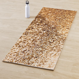 Golden Bright Bokeh Glitzer Yoga Mat Yogamatte