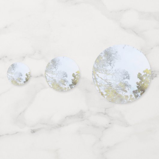 Golden Broadleaf Glow Konfetti (Vorderseiten)