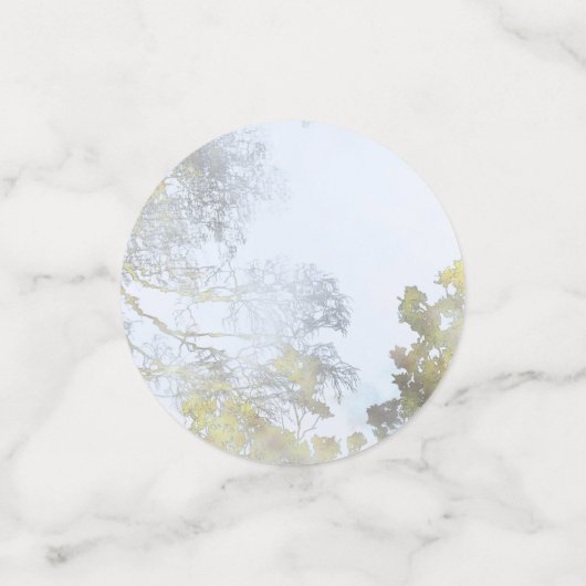 Golden Broadleaf Glow Konfetti (Klein Vorderseite)