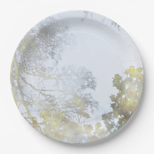 Golden Broadleaf Glow Pappteller (Vorderseite)