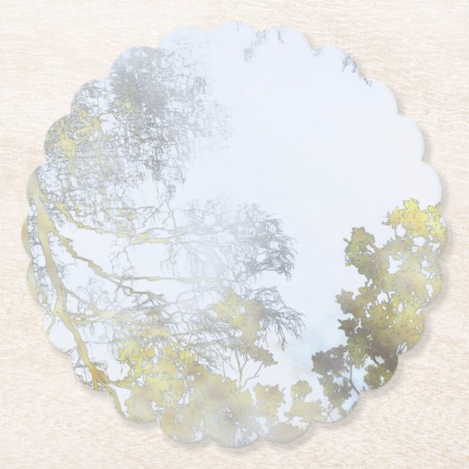 Golden Broadleaf Glow Untersetzer (Vorderseite)