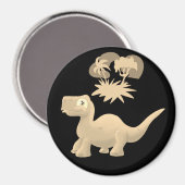 Golden Brontosaurus Magnet (Vorderseite/Rückseite)