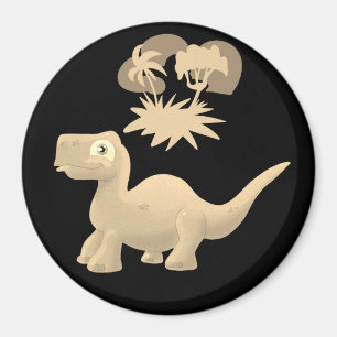 Golden Brontosaurus Magnet