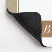 Golden Bronze Ananas Kraft Elegantes Tropisches Am Mousepad (Ecke)