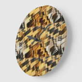Golden bronze background große wanduhr (Winkel)