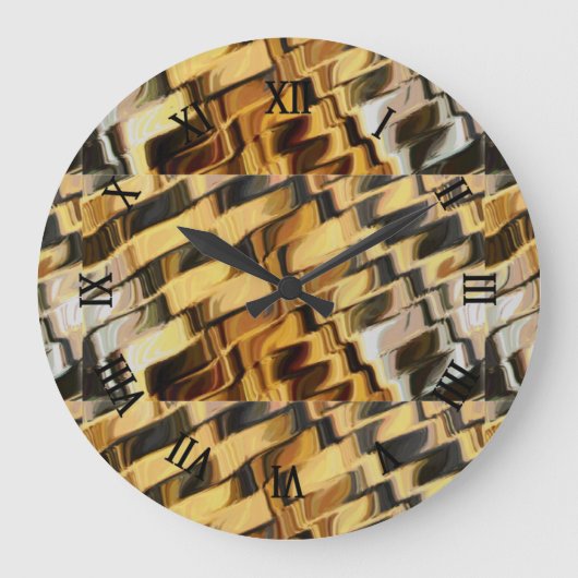 Golden bronze background große wanduhr (Vorderseite)