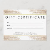 Golden Bronze Confetti Dots Geschenk (Vorderseite)