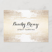 Golden Bronze Confetti Dots Geschenk (Rückseite)