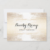 Golden Bronze Confetti Dots Geschenk (Rückseite)