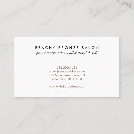 Golden Bronze Confetti Dots Visitenkarte (Rückseite)