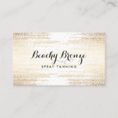 Golden Bronze Confetti Dots Visitenkarte (Vorderseite)