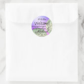 Golden Bronze-Farbverlauf strukturiert Schwarz Far Runder Aufkleber (Tasche)