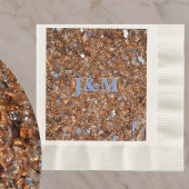 Golden Bronze Glitzer Parco Tassino Serviette