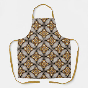 Golden-Bronze-Kaleidoskopmuster Schürze
