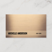 Golden Bronze Luxus Business Card Visitenkarte (Vorderseite)
