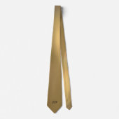 Golden Bronze mit Initials Neck Tie Krawatte (Vorderseite)