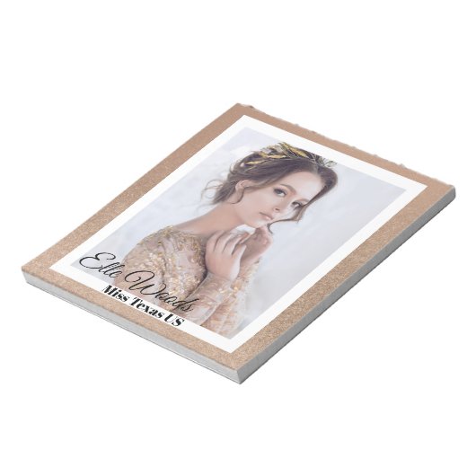 Golden Bronze Pageant Auto Notizblock (Rotiert)